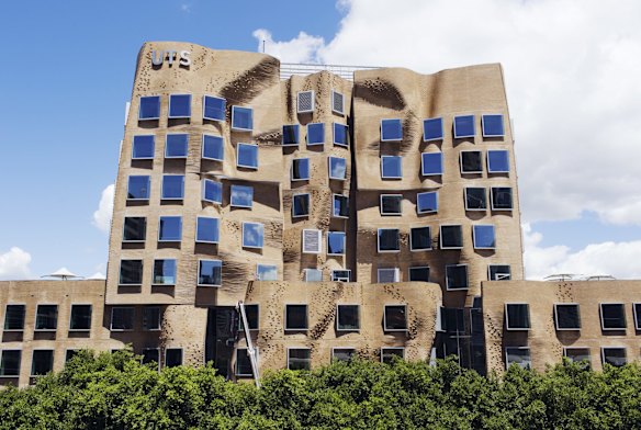 The Frank Gehry-designed Dr Chau Chak Wing of the UTS. 