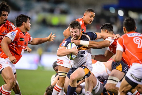 Rookie Brumbies hooker Connal McInerney. 