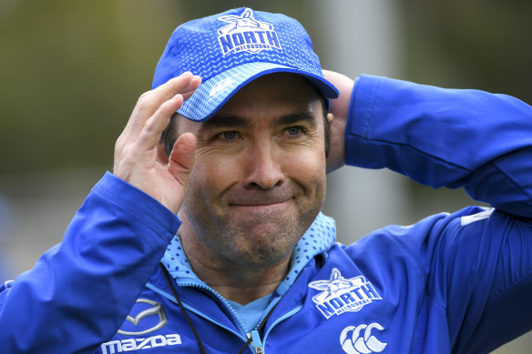 Brad Scott has been contacted by Collingwood as they begin their search for Nathan Buckley’s replacement. 