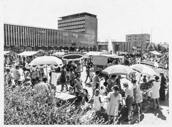 Typical Canberra Day celebrations in the City’s Civic Square, July 19, 1972. Part of the Fairfax photographic archive recently acquired by Canberra Museum and Gallery