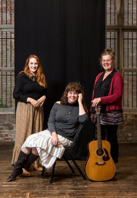 From left: Carly Ellis, Penny Larkins and Helen Begley chart the journey of single British women to the burgeoning colonies.