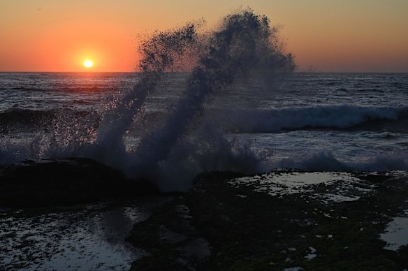 Avalon at dawn on the long weekend Monday.
