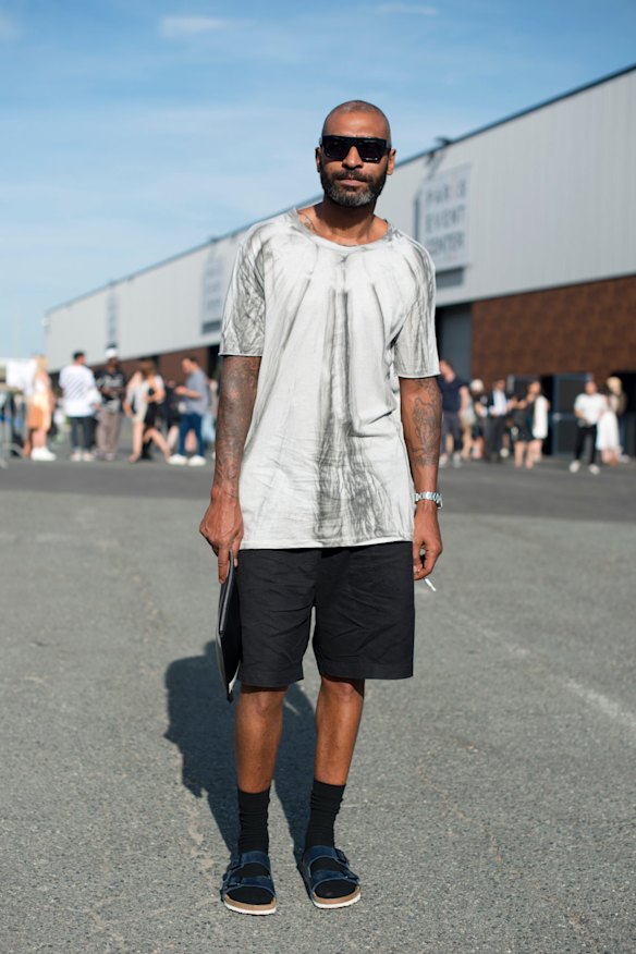 The uniform for dashing out to the 7-Eleven at 10.30pm on a Tuesday night for tampons and a Frozen Coke has finally received the recognition it deserves after fashion stylist David Duval wore Birkenstocks with socks to Paris Fashion Week.