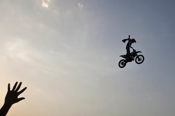 Extreme Motorcycle Show in New Delhi, India