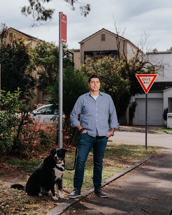 Newington resident Alex Campbell is among those fed up with the traffic situation in his suburb.