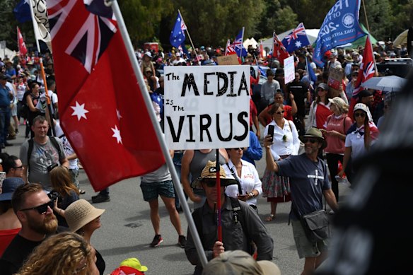 Crowds at the Convoy to Canberra rally at Old Parliament House.