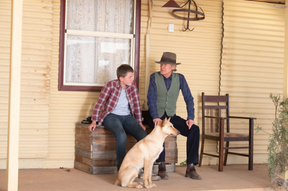 Bill Nighy stars as sheep farmer Spencer in Buckley’s Chance, while Milan Burch plays his grandson Ridley. 
