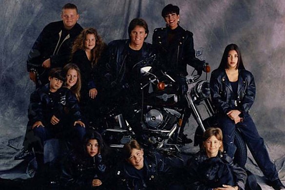 A vintage Kardashian Christmas card.
