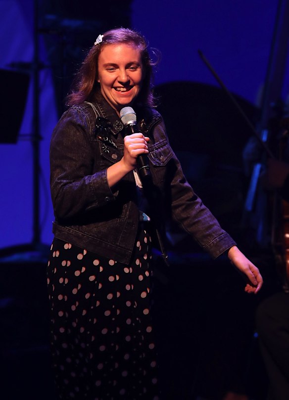 Actor Lena Dunham speaks 