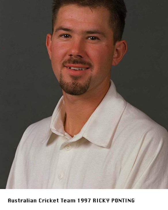 On his way again ... Ponting was selected for the Australia team in 1997.