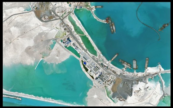 June 5, 2015 Subi Reef in Spratly Islands.