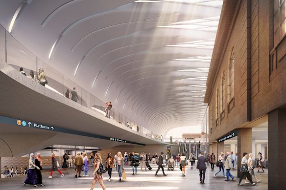 Artist impression of Central Station Metro.
