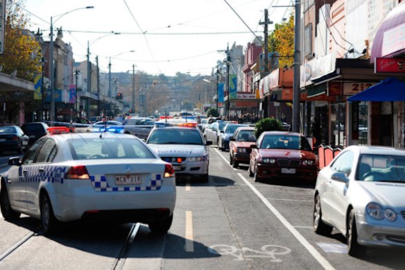 Scene in Union street Ascot Vale where the murder of Des Moran took place.