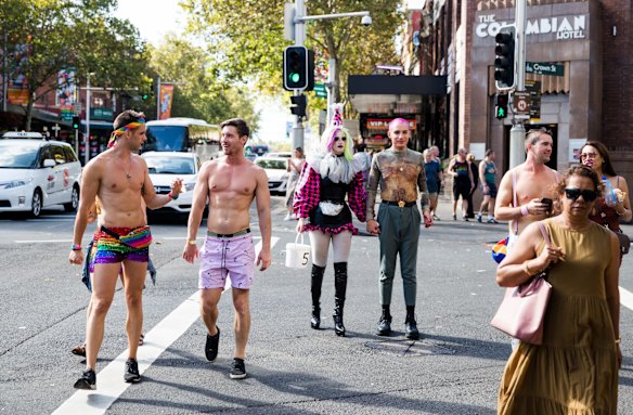 The morning after Sydney Mardi Gras on Oxford Street in 2020.