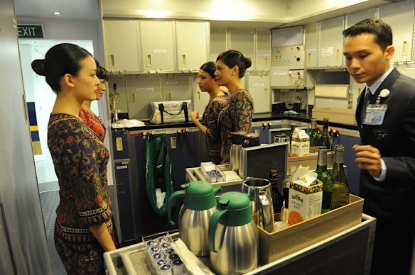About 60 per cent of SIA's more than 7000 cabin crew are women, mostly from Singapore and Malaysia.