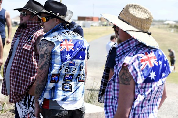 A rally at Don Lucas Reserve in Cronulla, to commemorate the riots.