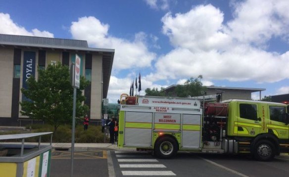 About 100 people were evacuated from the Royal Australian Mint on Wednesday morning. 