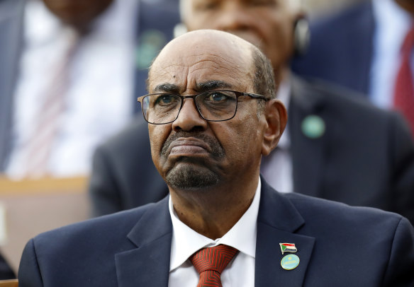 In this July 9, 2018, Omar al-Bashir attends a ceremony for Turkey's President.
