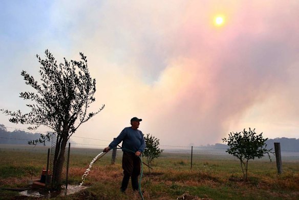 Fire seen from Yanderra.