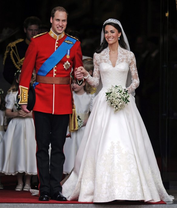 Kate Middleton wore Alexander McQueen for her 2011 wedding to Prince William. 