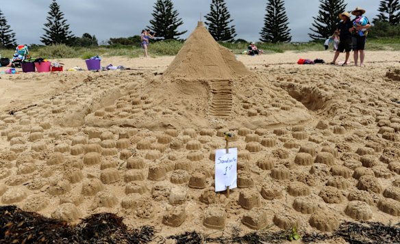 Sand modelling competition at Broulee Beach