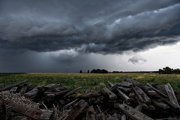 A storm lashes Premer on the Liverpool Plains on the 11th of January.