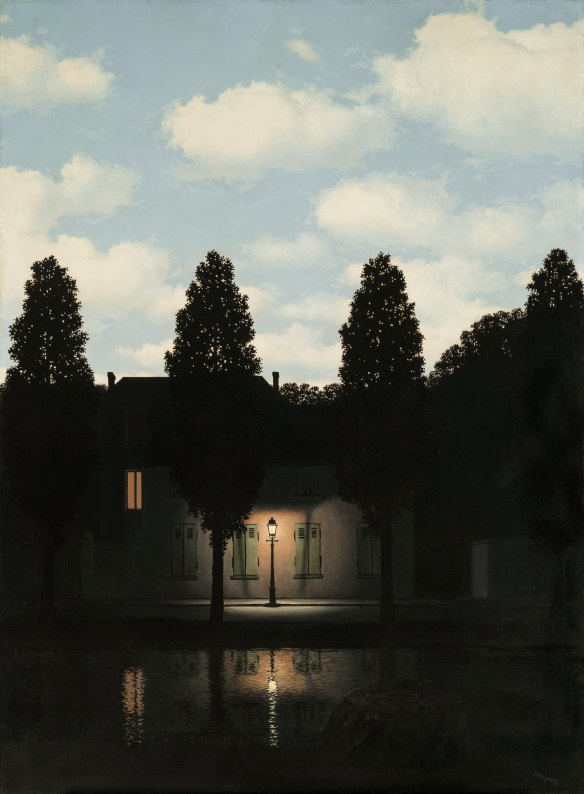 Magritte’s <i>The Dominion of Light</i>, 1954, is on show at the Art Gallery of NSW.