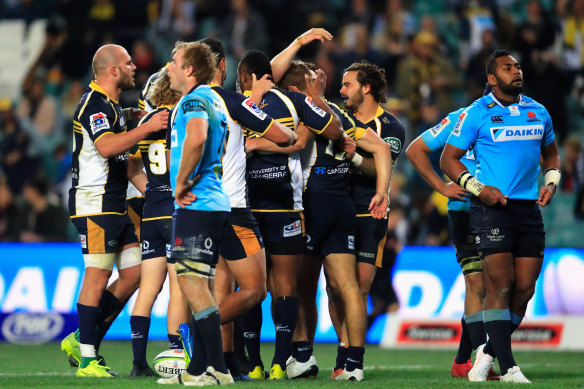 The Brumbies thrashed the NSW Waratahs in the last round of the season.