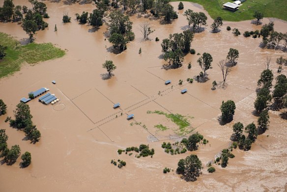 Logan flooding in the aftermath of Cyclone Debbie. 