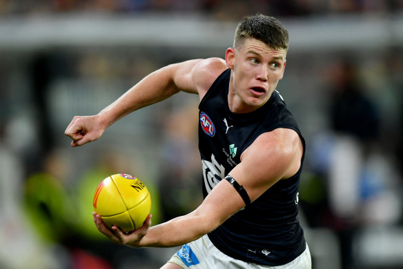 Grunt: The Blues need Sam Walsh to reprise his Gary Ayres medal-winning form of last year.