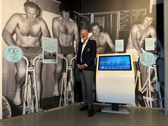 Australia II’s port grinder John Longley still happily living in the shadow of one of Australia’s greatest sporting achievements.