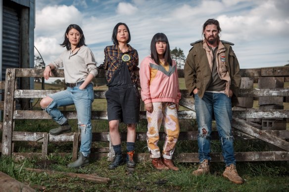 JJ Fong, Ally Xue, Perlina Lau and Jay Ryan in Kiwi comedy <i>Creamerie</i>.