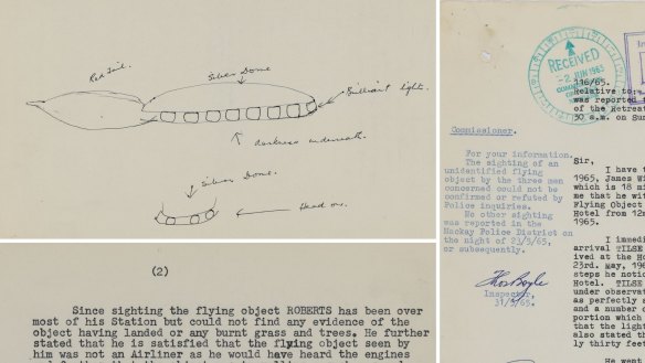 Documents related to the sighting, among many in the newly digitised trove, show Queensland police correspondence stretching back decades across the state.