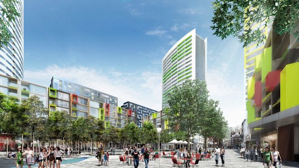 The Haymarket - urban square.