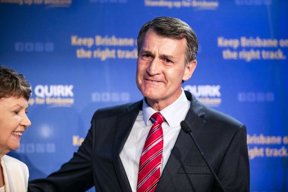 An emotional Lord Mayor Graham Quirk.