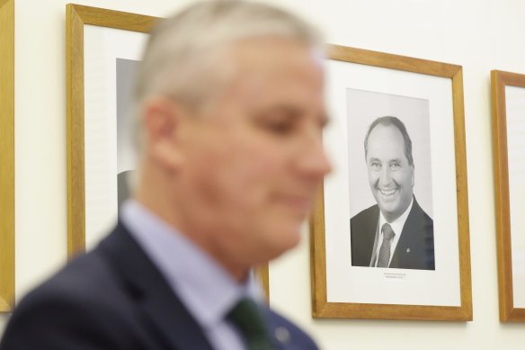 Deputy Prime Minister Michael McCormack is being stalked by former Nationals leader Barnaby Joyce.