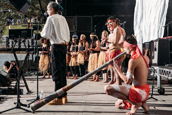 The Welcome to Country ceremony on day one.