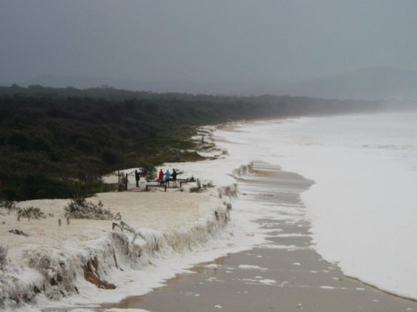 Sea foam at Tathra Beach on the South Coast. Contributed by Bega District News readers.