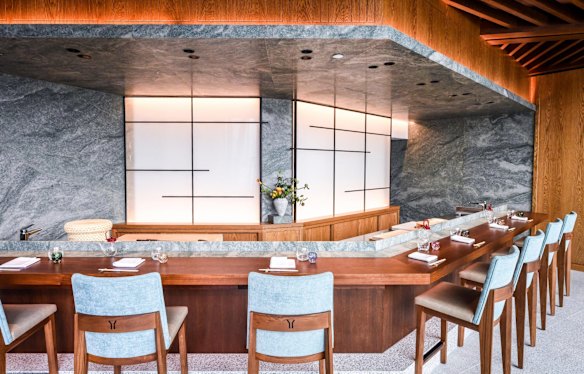 Yoshii's Omakase offers an intimate dining experience within a twelve-seat fine dining room.