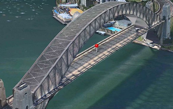 The Sydney Harbour Bridge.