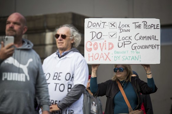 Various Facebook groups have been promoting the rally to protest against “self-isolating, social distancing, tracking apps [and] 5G being installed”.