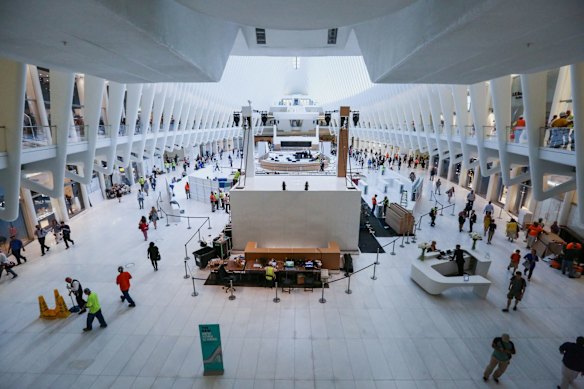 ONE WORLD TRADE CENTRE, NEW YORK: This skyscraper on the site of the Twin Towers destroyed during the 9/11 attacks is a symbolic 1776 feet (541 metres), the date of American independence, and has a striking façade of angled, mirrored glass tapering towards the summit in an echo of the Empire State and Chrysler buildings. The world's fastest lifts bring you to the 102-storey observation deck in 47 seconds. 
