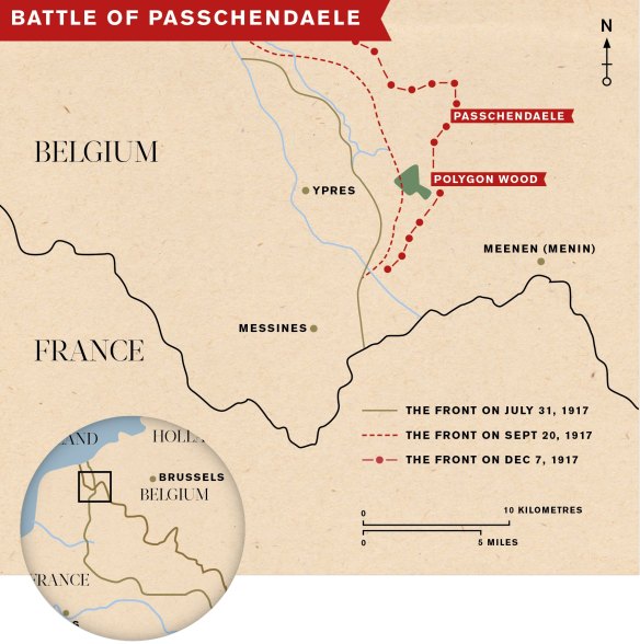 The Battle of Passchendaele in 1917 resulted in more casualties than Gallipoli.