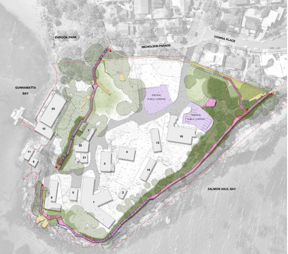 The full loop would run from Salmon Haul Reserve, through Hungry Point Reserve, to Darook Park at Gunnamatta Bay.