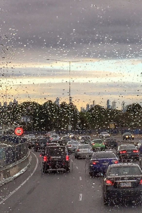 Rain, debris and a breakdown on CityLink have all contributed to traffic woes this morning.