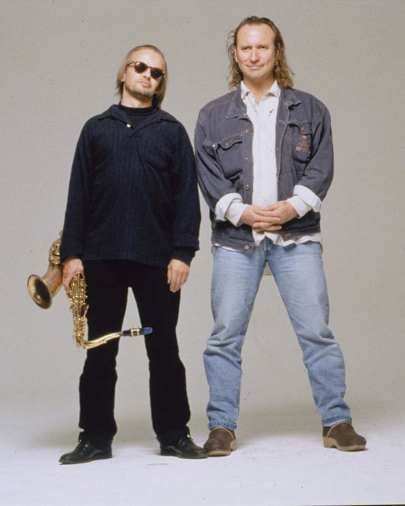 Greg Ham (left) and Colin Hay of the band Men at Work.