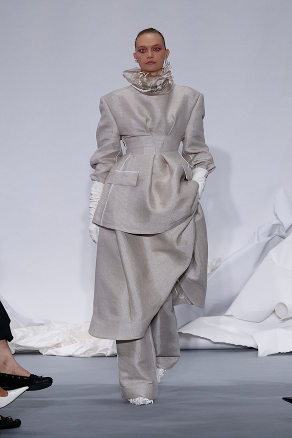 Gemma Ward in the Maticevski show at The Collider in Sydney for Australian Fashion Week.