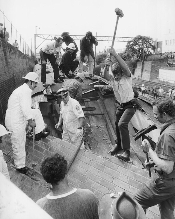 Granville train disaster Sydney, January 18, 1977.