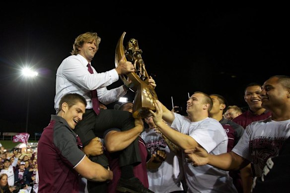 2011 NRL Grand Final. Manly Sea Eagles arrive at Brookvale Oval. 2nd October 2011.