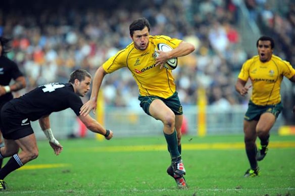 Adam Ashley-Cooper charges for the line.